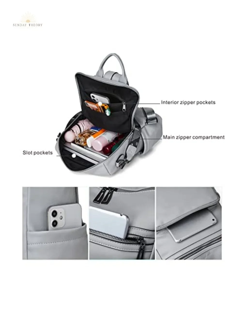 PU Leather Faux Leather Tassel Backpack Purse for Women Large Capacity Shoulder